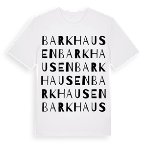 Barkhausen ordlek t-shirt – ekologisk bomull t-shirt från Pinshirt