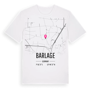 Barlage karta t-shirt – ekologisk bomull t-shirt från Pinshirt