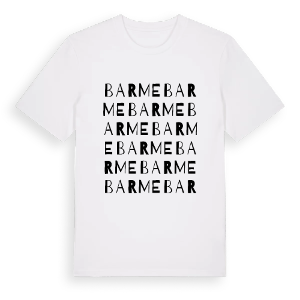 Barme ordlek t-shirt – ekologisk bomull t-shirt från Pinshirt
