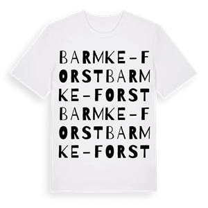 Barmke-Forst ordlek t-shirt – ekologisk bomull t-shirt från Pinshirt