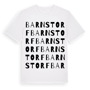 Barnstorf ordlek t-shirt – ekologisk bomull t-shirt från Pinshirt