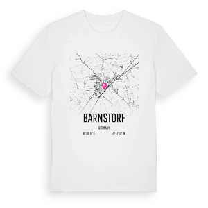 Barnstorf karta t-shirt – ekologisk bomull t-shirt från Pinshirt