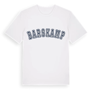 Barskamp college t-shirt – ekologisk bomull t-shirt från Pinshirt