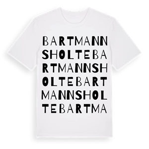Bartmannsholte ordlek t-shirt – ekologisk bomull t-shirt från Pinshirt