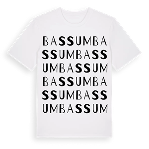 Bassum ordlek t-shirt – ekologisk bomull t-shirt från Pinshirt