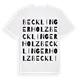 Becklinger Holz ordlek t-shirt