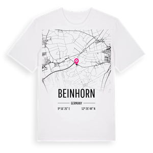 Beinhorn karta t-shirt – ekologisk bomull t-shirt från Pinshirt