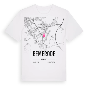 Bemerode karta t-shirt – ekologisk bomull t-shirt från Pinshirt