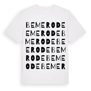 Bemerode ordlek t-shirt – ekologisk bomull t-shirt från Pinshirt