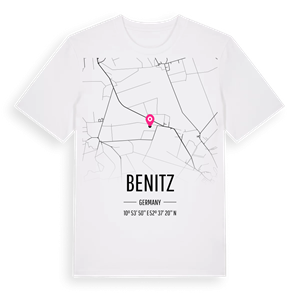 Benitz karta t-shirt – ekologisk bomull t-shirt från Pinshirt