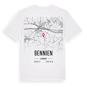 Bennien karta t-shirt – ekologisk bomull t-shirt från Pinshirt