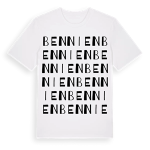 Bennien ordlek t-shirt – ekologisk bomull t-shirt från Pinshirt