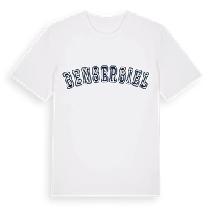 Bensersiel college t-shirt – ekologisk bomull t-shirt från Pinshirt