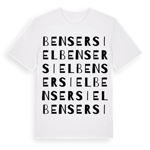 Bensersiel ordlek t-shirt – ekologisk bomull t-shirt från Pinshirt