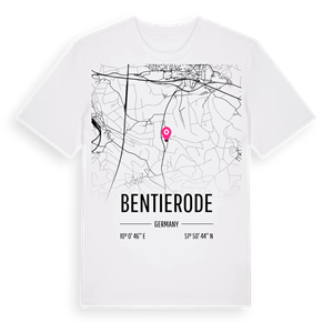 Bentierode karta t-shirt – ekologisk bomull t-shirt från Pinshirt