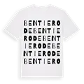 Bentierode ordlek t-shirt