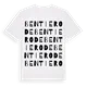 Bentierode ordlek t-shirt