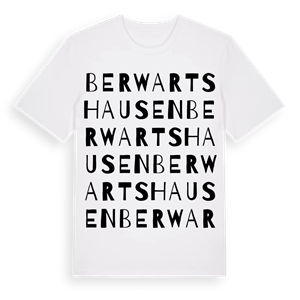 Berwartshausen ordlek t-shirt – ekologisk bomull t-shirt från Pinshirt
