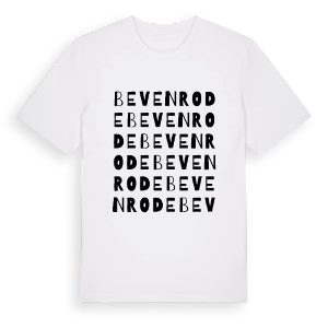 Bevenrode ordlek t-shirt – ekologisk bomull t-shirt från Pinshirt