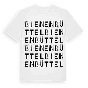 Bienenbüttel ordlek t-shirt – ekologisk bomull t-shirt från Pinshirt