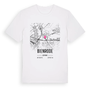 Bienrode karta t-shirt – ekologisk bomull t-shirt från Pinshirt