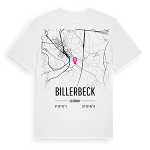 Billerbeck karta t-shirt – ekologisk bomull t-shirt från Pinshirt