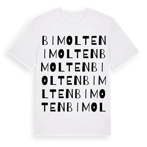 Bimolten ordlek t-shirt – ekologisk bomull t-shirt från Pinshirt