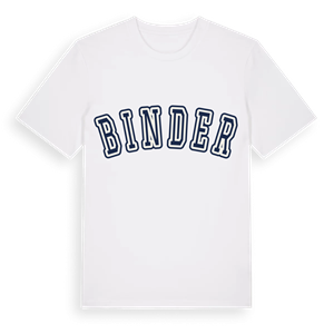 Binder college t-shirt – ekologisk bomull t-shirt från Pinshirt
