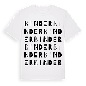 Binder ordlek t-shirt – ekologisk bomull t-shirt från Pinshirt