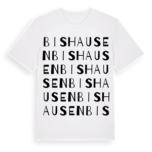 Bishausen ordlek t-shirt – ekologisk bomull t-shirt från Pinshirt