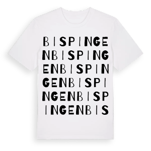 Bispingen ordlek t-shirt – ekologisk bomull t-shirt från Pinshirt