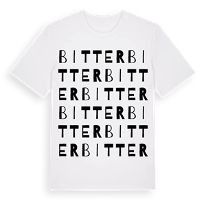Bitter ordlek t-shirt – ekologisk bomull t-shirt från Pinshirt