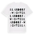 Blandorf-Wichte ordlek t-shirt