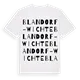 Blandorf-Wichte ordlek t-shirt