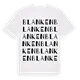 Blanken ordlek t-shirt