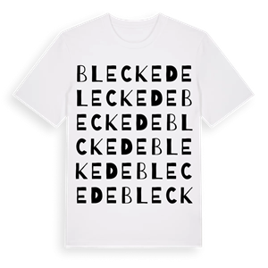 Bleckede ordlek t-shirt – ekologisk bomull t-shirt från Pinshirt
