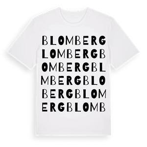 Blomberg ordlek t-shirt – ekologisk bomull t-shirt från Pinshirt