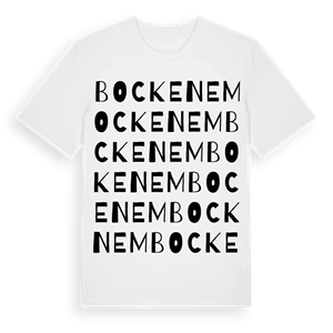 Bockenem ordlek t-shirt – ekologisk bomull t-shirt från Pinshirt