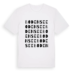 Bodensee ordlek t-shirt – ekologisk bomull t-shirt från Pinshirt
