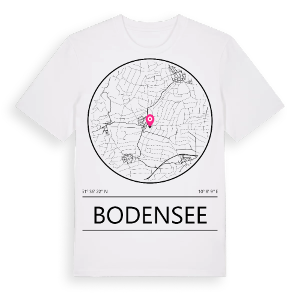 Bodensee t-shirt – ekologisk bomull t-shirt från Pinshirt
