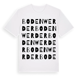 Bodenwerder ordlek t-shirt – ekologisk bomull t-shirt från Pinshirt