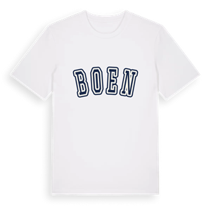 Boen college t-shirt – ekologisk bomull t-shirt från Pinshirt