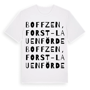 Boffzen, Forst-Lauenförde ordlek t-shirt – ekologisk bomull t-shirt från Pinshirt