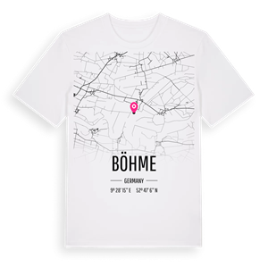 Böhme karta t-shirt – ekologisk bomull t-shirt från Pinshirt