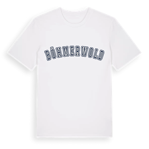 Böhmerwold college t-shirt – ekologisk bomull t-shirt från Pinshirt