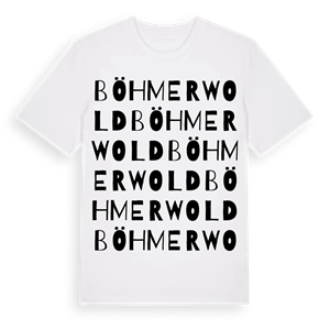 Böhmerwold ordlek t-shirt – ekologisk bomull t-shirt från Pinshirt