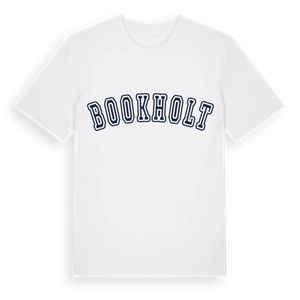 Bookholt college t-shirt – ekologisk bomull t-shirt från Pinshirt