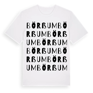 Börßum ordlek t-shirt – ekologisk bomull t-shirt från Pinshirt