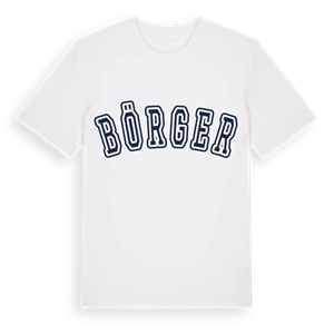 Börger college t-shirt – ekologisk bomull t-shirt från Pinshirt
