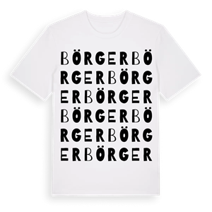 Börger ordlek t-shirt – ekologisk bomull t-shirt från Pinshirt